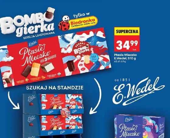 Ptasie Mleczko E.Wedel mix 3 smaków