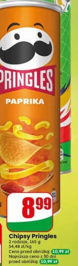 Chipsy Pringles paprika