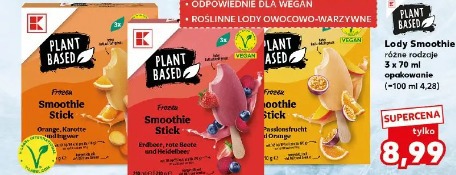 K-Classic Lody Smoothie różne rodzaje 3 x 70 ml opakowanie