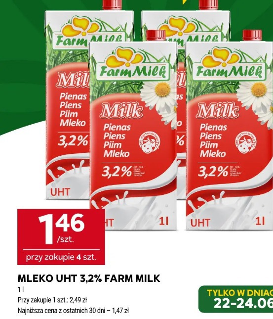 Mleko UHT 3,2% Farm Milk