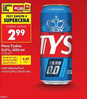 Piwo Tyskie 0,0%