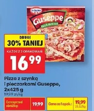 Pizza z szynką i pieczarkami Guseppe