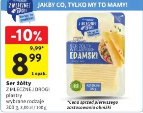 Ser żółty Z MLECZNEJ DROGI plastry wybrane rodzaje