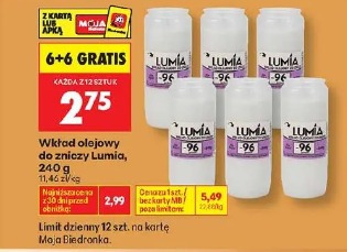 Wkład olejowy do zniczy Lumia