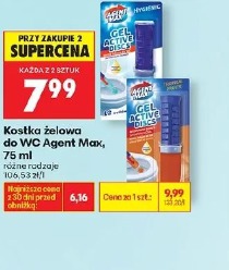 Kostka żelowa do WC Agent Max, 75 ml
