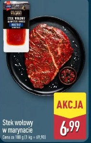Stek wołowy w marynacie