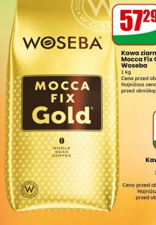 Kawa ziarnista Mocca Fix Gold Woseba