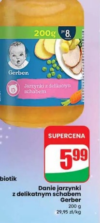 Danie jarzynki z delikatnym schabem Gerber