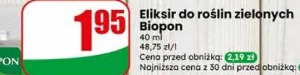 Eliksir do roślin zielonych Biopon
