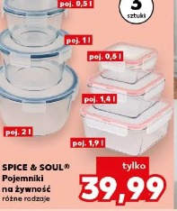 Spice & Soul Pojemniki na żywność różne rodzaje
