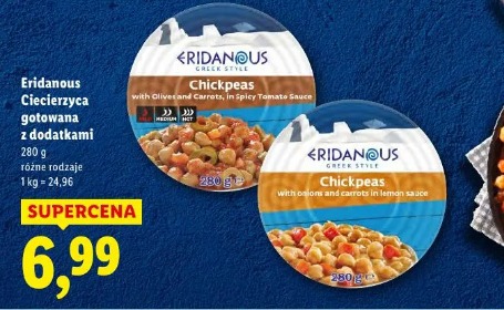 Eridanous Ciecierzyca gotowana z dodatkami