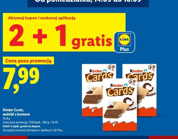 Kinder Cards wafelki z kremem