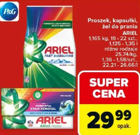 Ariel Proszek, kapsułki, żel do prania
