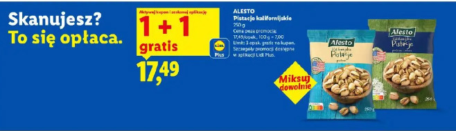 Pistacje kalifornijskie Alesto