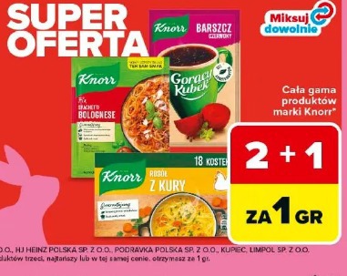 Cała gama produktów marki Knorr