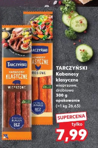 Tarczyński Kabanosy klasyczne wieprzowe, drobiowe
