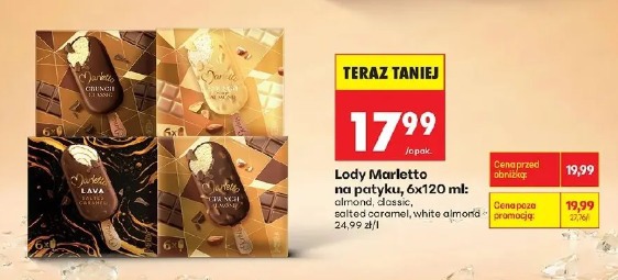 Lody Marletto na patyku 6x120 ml