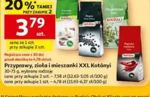 Przyprawy zioła i mieszanki XXL Kotányi