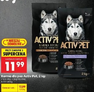 Activ Pet karma sucha z kaczką i jagnięciną