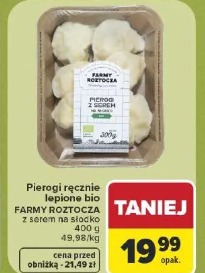 Farmy Roztocza pierogi ręcznie lepione bio z serem na słodko