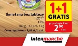 Śmietana bez laktozy ZOTT