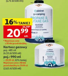 Kartusz gazowy Platinet go camping