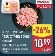 Mięsne Specjały Paski z fileta z piersi kurczaka