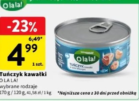 Tuńczyk kawałki OLALA! wybrane rodzaje