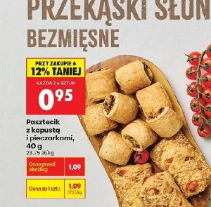 Pasztecik z kapustą i pieczarkami