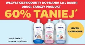 Wszystkie produkty do prania 1,8 l Bobini drugi, tańszy produkt 60% taniej