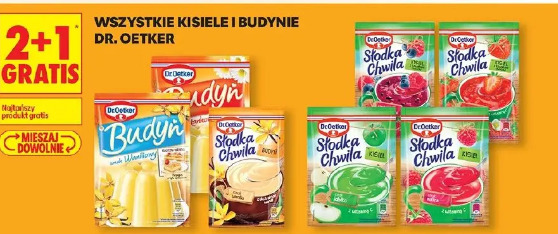 Wszystkie kisiele i budynie Dr. Oetker