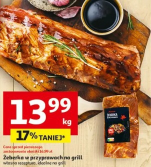 Żeberka w przyprawach na grill