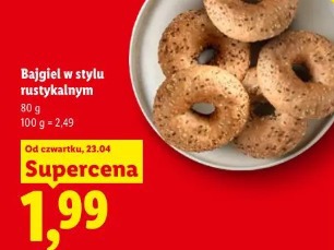 Bajgiel w stylu rustykalnym