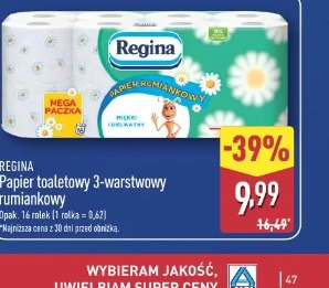 Regina Papier toaletowy 3-warstwowy rumiankowy