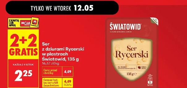 Ser z dziurami Rycerski w plastrach Światowid