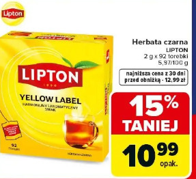 Herbata czarna Lipton Yellow Label