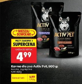 Activ Pet karma mokra bogata w kaczkę i jagnięcinę