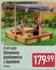 Playland Drewniana piaskownica z daszkiem