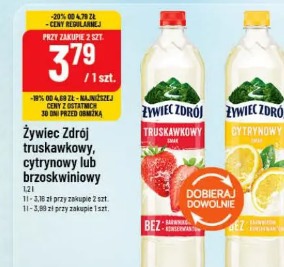 Żywiec Zdrój truskawkowy, cytrynowy lub brzoskwiniowy
