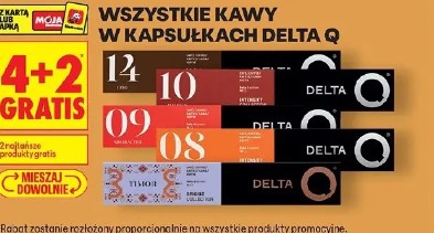 Wszystkie kawy w kapsułkach Delta Q