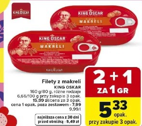 Filety z makreli King Oscar