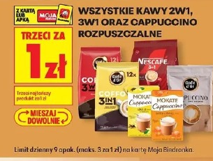 Wszystkie kawy 2w1, 3w1 oraz cappuccino rozpuszczalne