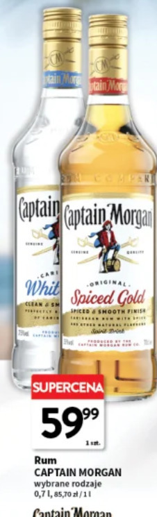 Rum Captain Morgan wybrane rodzaje