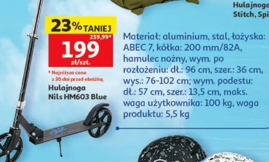 Hulajnoga Nils HM603 Blue