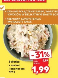 Sałatka z surimi i ananasem