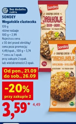 Sondey Chrupiące ciasteczka marchewkowe