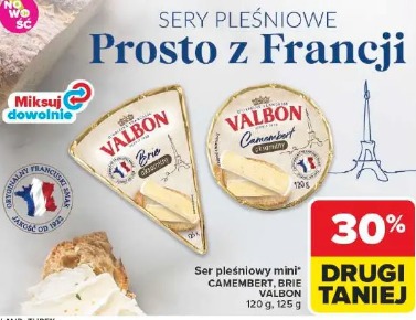 Ser pleśniowy mini Camembert, Brie Valbon