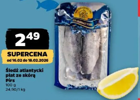 Śledź atlantycki płat ze skórą Pirs