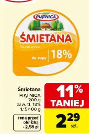 Śmietana PIĄTNICA