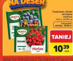Truskawki, śliwki mrożone Hortex